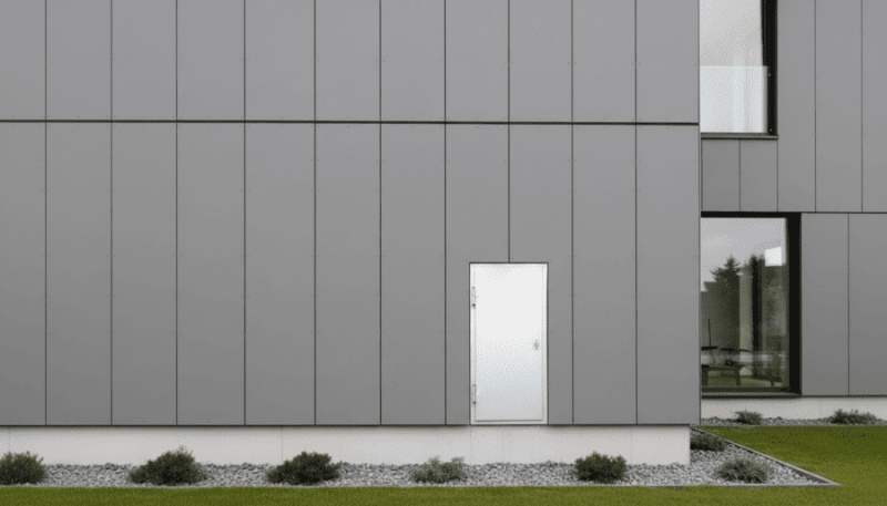 Puerta registro en fachada ventilada