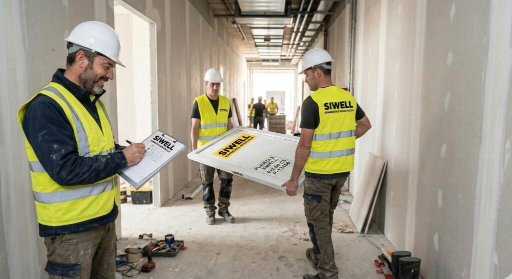 Puertas cortafuegos en stock inmediato para no parar tu obra