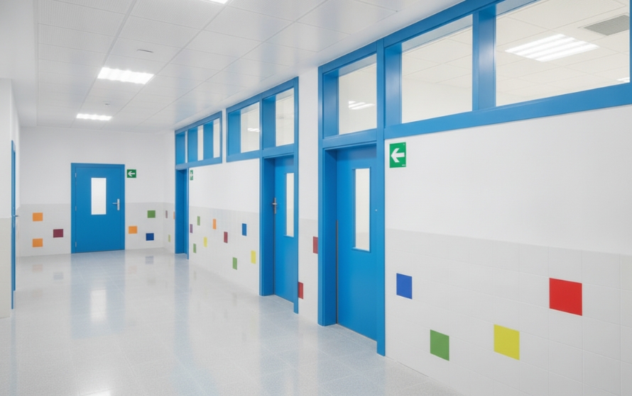 Puertas para entornos escolares y de formación.
